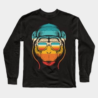 Monkey Music Retro Long Sleeve T-Shirt